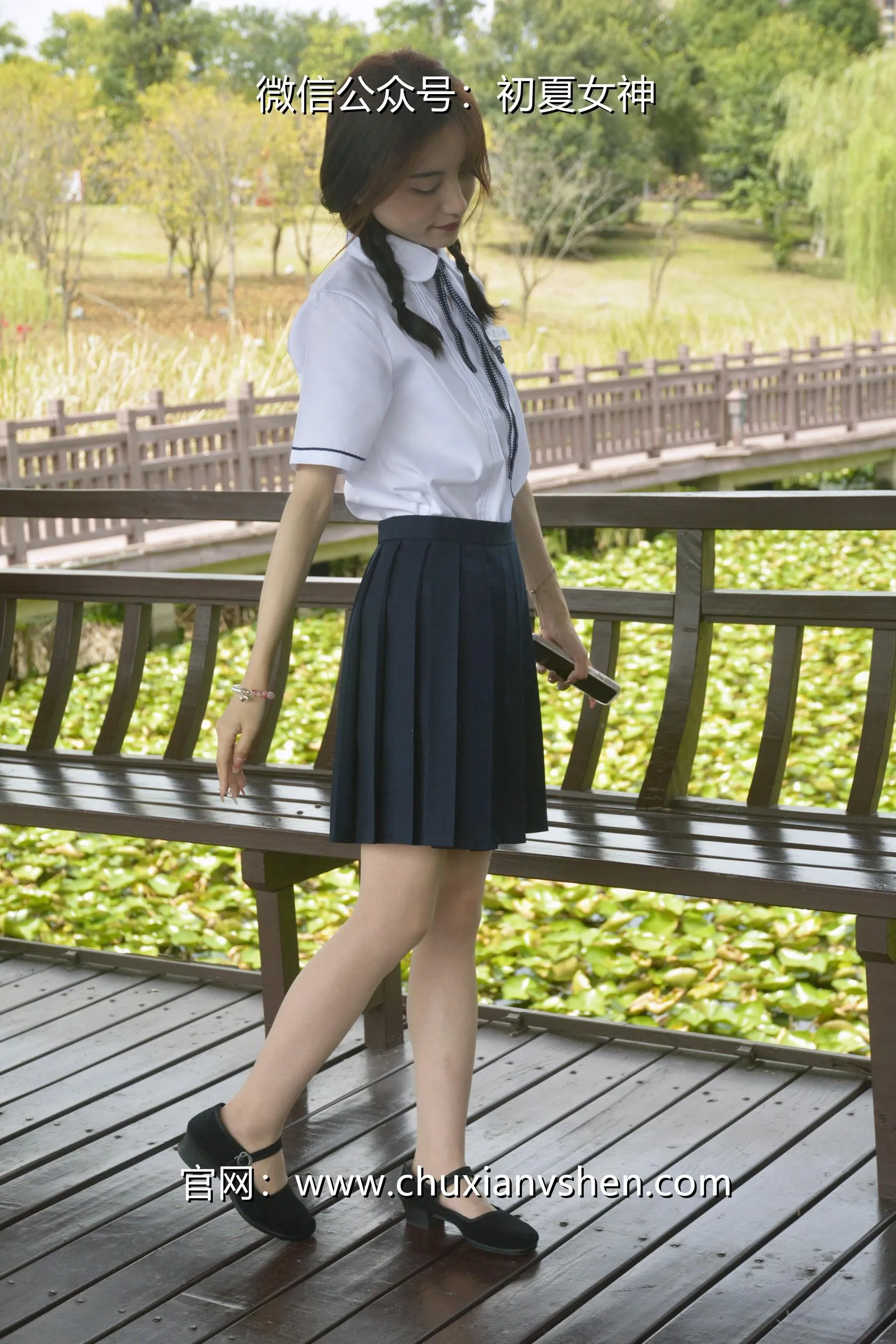 初夏女神 NO.027 柒柒 职高校服 [140P]插图7